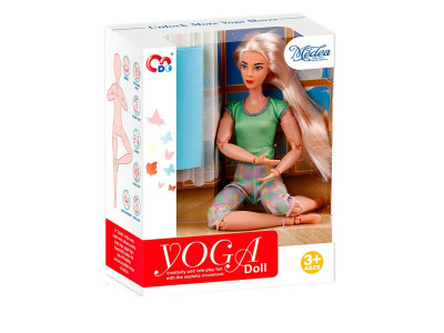 Лялька йогиня з килимком 29 см JJ8675-1Q Лялька йогиня з килимком 29 см JJ8675-1Q
