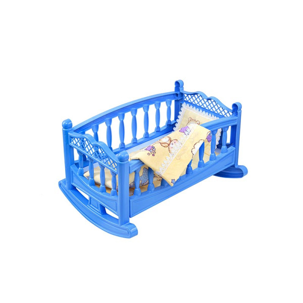 Колиска для ляльок Бамсик з постіллю 006/4_Blue
