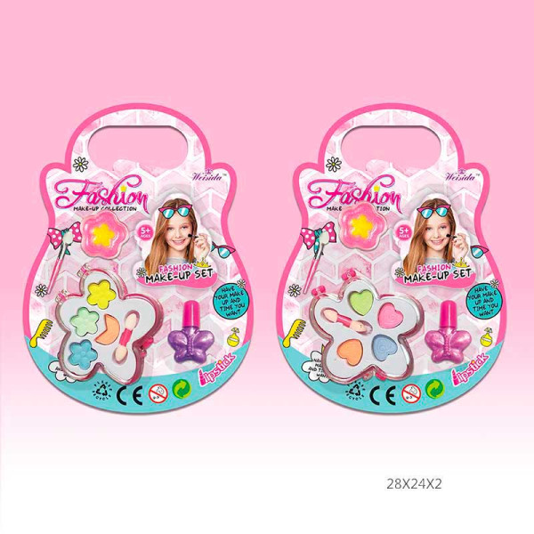 Косметика мікс 2 види тіні для повік та лак V71606G5