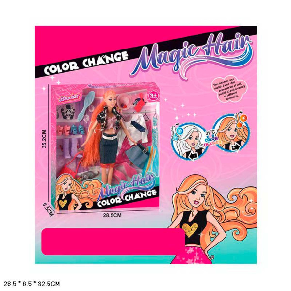 Лялька волосся змінюе колір JJ9914-1W/JJ9914-2W Лялька волосся змінюе колір JJ9914-1W/JJ9914-2W