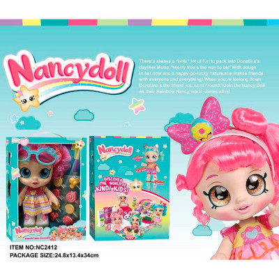 Ігровий набір NANCY DOLLS лялька Donatina Kindi Kids + тістечка NC2412