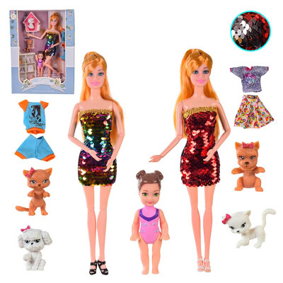 Лялька BK Toys Блондинка з дитиною та аксесуарами FB087-1
