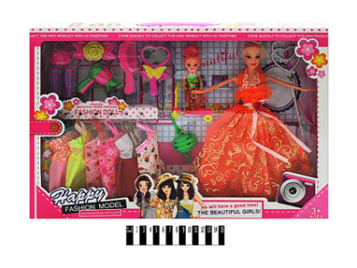 Лялька Happy Fashion Model з гардеробом та аксесуарами 9295-C Лялька Happy Fashion Model з гардеробом та аксесуарами 9295-C