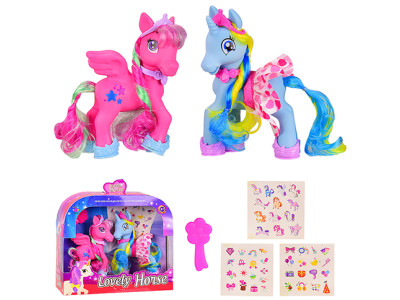 Поні + наклейки гребінець у коробці 253х78х223 см 8080C