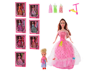 Лялька у сукні у коробці (7 видів) DX515A