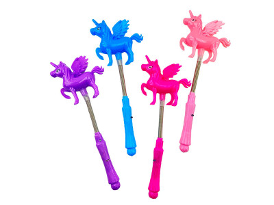 Чарівна паличка з пружинкою Эдиноріг 4 кольори(12) K799