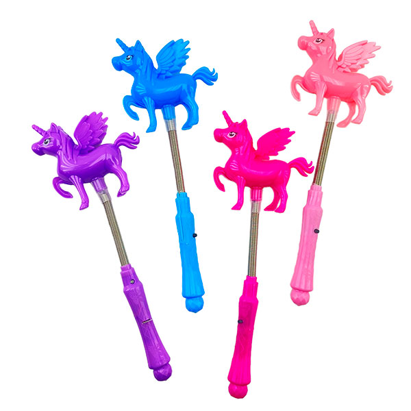 Чарівна паличка з пружинкою Эдиноріг 4 кольори(12) K799