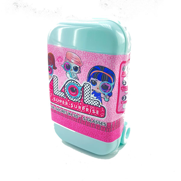 Валіза Лол The secret glasses Бірюза K717 turquoise