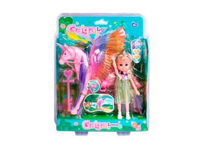 Лялька "Nini Love" з єдинорогом 53811_Pink