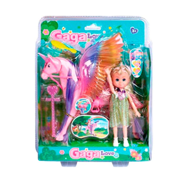 Лялька "Nini Love" з єдинорогом 53811_Pink