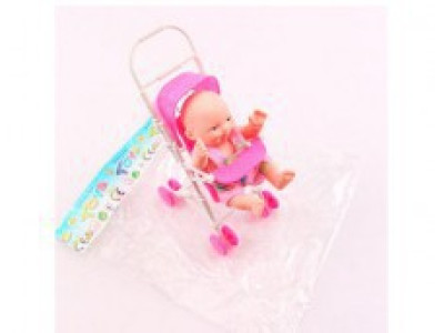 Пупс 12см у колясці 17см 8058-63