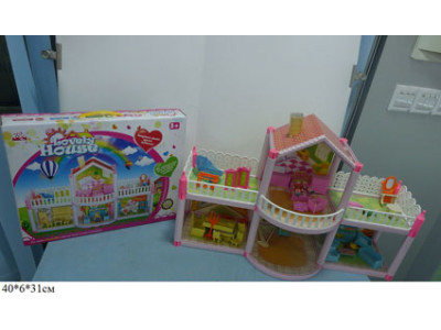 Ляльковий будинок із ляльками та меблями 957