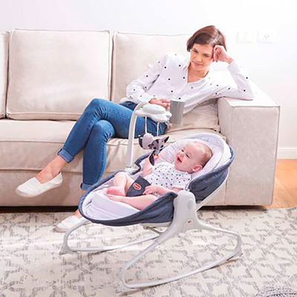 Ліжечко гойдалка "Мамині обійми" сине 1805600030 Ліжечко гойдалка "Мамині обійми" сине 1805600030