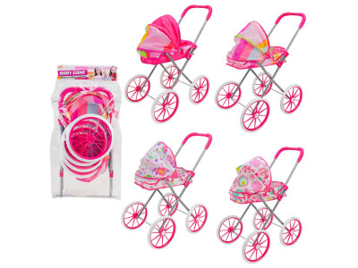 Коляска для ляльок 4 види в асортименті червона 62см YZ918-5/6/7/13