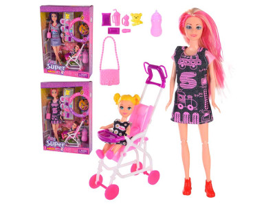 Лялька типу Барбі з дитиною та аксесуарами 2 види в асортименті 120-3