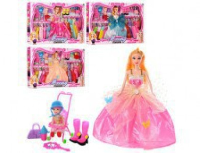 Лялька з вбранням 28см донька 10см з аксесуарами (мікс видів) YX032D