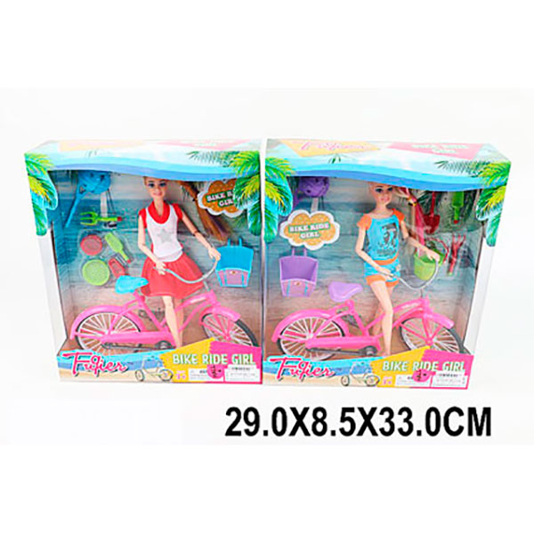 Лялька Барбі з велосипедом JX100-67