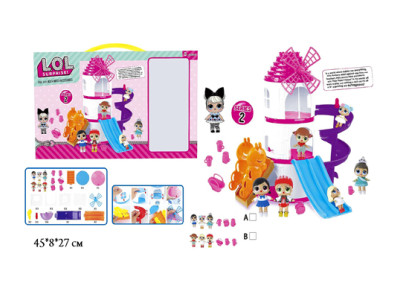 Ляльковий будинок LOL Surprise з ляльками та аксесуарами DT-555 Ляльковий будинок LOL Surprise з ляльками та аксесуарами DT-555
