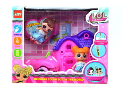 Ігровий набір LOL із машинкою та будиночком YM729A
