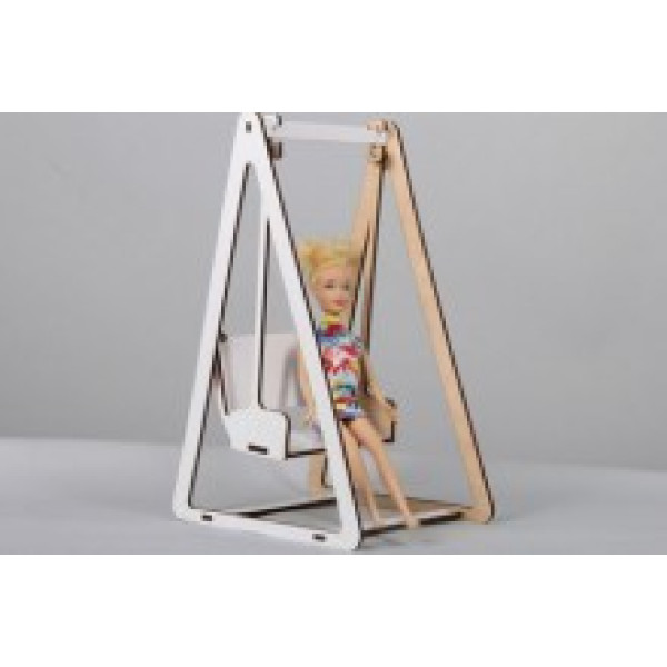 Гойдалки деревяні для ляльки