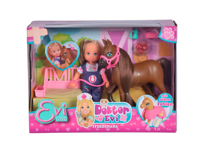 Лялька "Доктор Єві. Конячка з новонародженим лошам" 5733487 Лялька "Доктор Єві. Конячка з новонародженим лошам" 5733487