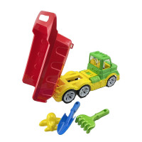 Дитячий самоскид Mati лопата грабельки ремінь Бамсик 009/13_Green-Red Дитячий самоскид Mati лопата грабельки ремінь Бамсик 009/13_Green-Red