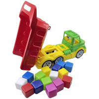 Машинка "Самоскид Mati " з кубиками Бамсик 009/14_Green-Red Машинка "Самоскид Mati " з кубиками Бамсик 009/14_Green-Red