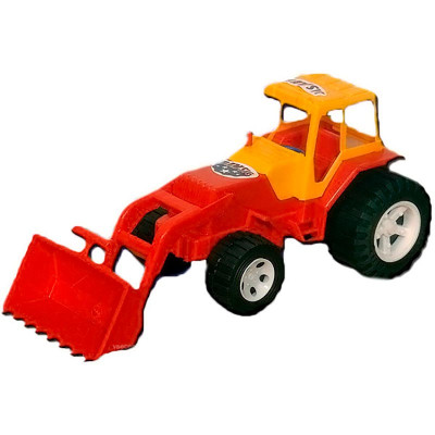 Трактор "Бамсик" із ковшем 007/1_Red-Yellow