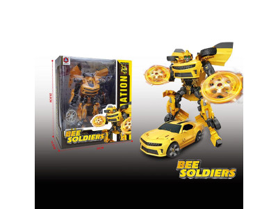 Робот трансформер жовтий HD33