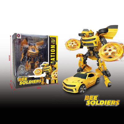 Робот трансформер жовтий HD33