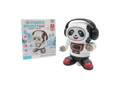 Робот "Панда" на батарейках світло і музика в коробці ZR156-6 Робот "Панда" на батарейках світло і музика в коробці ZR156-6