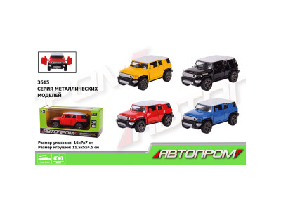 Машина метал. "АВТОПРОМ"1:324 кольоривiдкр.дверів кор.16*7*7см 3615