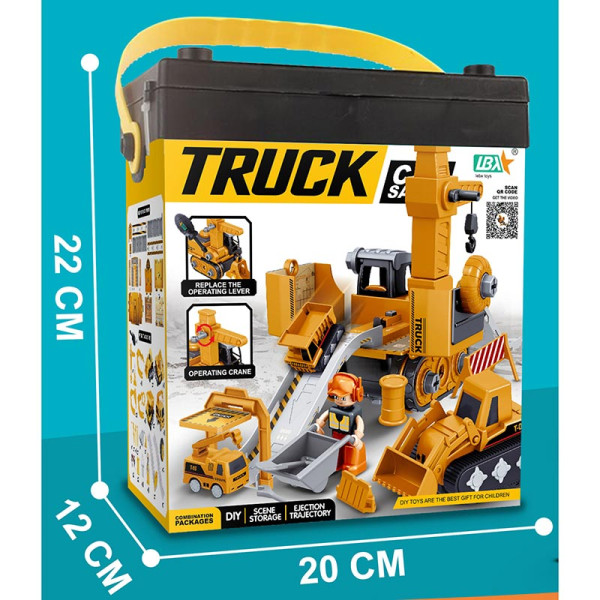 Ігровий набір гірка - ескаватор з машинками 269-59