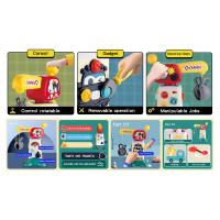 Ігровий набір Підйомний кран з машинкою і інструментами 2158