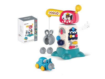 Ігровий набір Підйомний кран з машинкою і інструментами 2158