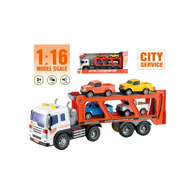 Інерційний трейлер-автовоз зі світлом і звуком WY572А