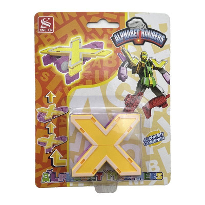 Конструктор Літери трансформери 26 шт Абетка навчальна іграшка 2911_seriesX