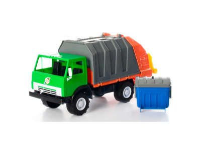 Машинка сміттєвоз Оріон Х2 пластикова 273_Green-Gray Машинка сміттєвоз Оріон Х2 пластикова 273_Green-Gray