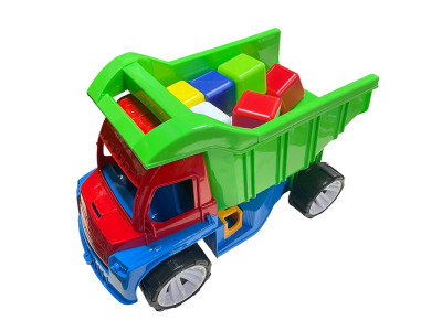 Машинка "Алекс" з маленькими кубиками 088_Red-Green Машинка "Алекс" з маленькими кубиками 088_Red-Green