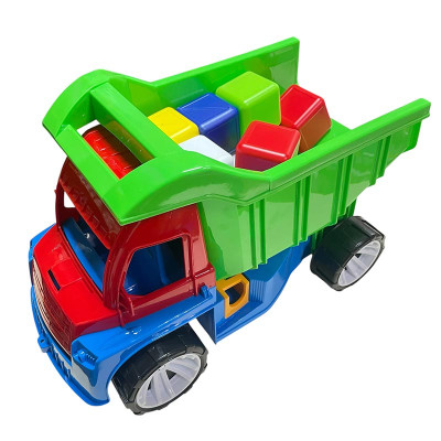 Машинка "Алекс" з маленькими кубиками 088_Red-Green Машинка "Алекс" з маленькими кубиками 088_Red-Green