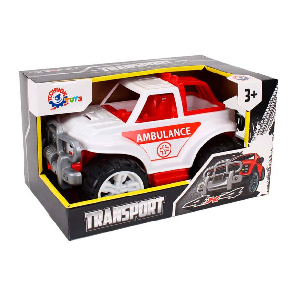 Машинка ТехноК Позашляховик швидкої допомоги пластиковий 4982 Машинка ТехноК Позашляховик швидкої допомоги пластиковий 4982