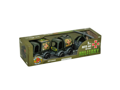 Набір авто "Kid cars" військовий 3 шт. 39998