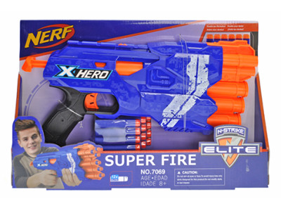 Бластер "NERF" на поролонових патронах в коробці 40х24х6 см 7069