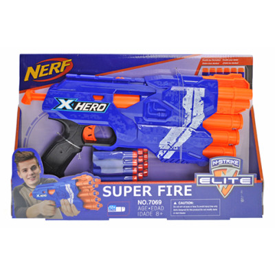 Бластер "NERF" на поролонових патронах в коробці 40х24х6 см 7069