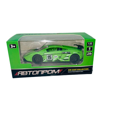 Машина мет. АВТОПРОМ 1:32 відчиняются двері AP74187_Green