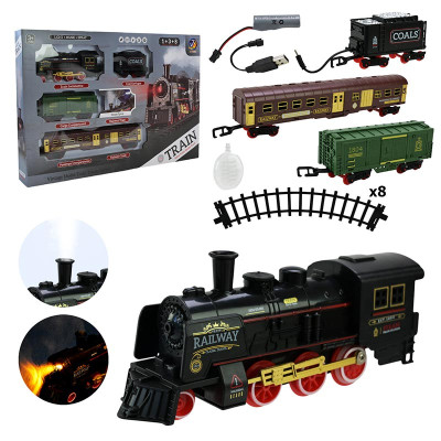 Залізниця з димом світлом і звуком на акумуляторі 652-X20 Залізниця з димом світлом і звуком на акумуляторі 652-X20