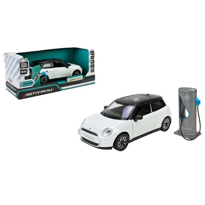 Машинка Автопром 1:36 MINI COOPER зі світлом ів звуком 68739_White Машинка Автопром 1:36 MINI COOPER зі світлом ів звуком 68739_White