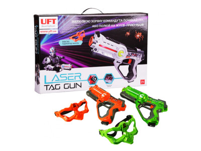 Набір пістолетів із масками LASER TAG GUN U6 Набір пістолетів із масками LASER TAG GUN U6