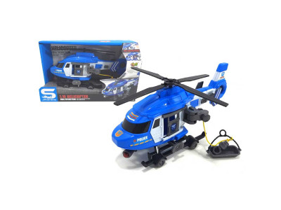 Вертоліт поліцейський інерційний озвучений зі світлом в коробці JS128B р JS128B