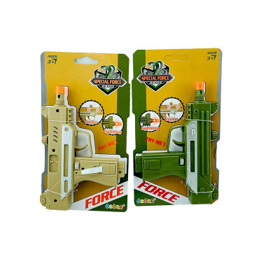 Іграшковий автомат UZI зі звуком і світлом 17.5 см 33910 Іграшковий автомат UZI зі звуком і світлом 17.5 см 33910